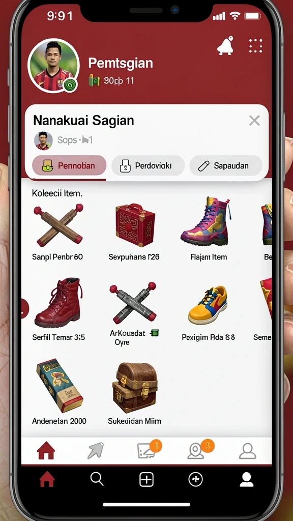 77singa - Fitur chat untuk interaksi dengan pemain lain.