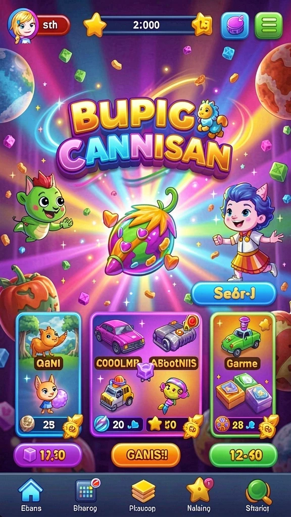 planet77 - Screenshot menunjukkan keindahan planet dengan desain grafis yang memukau.