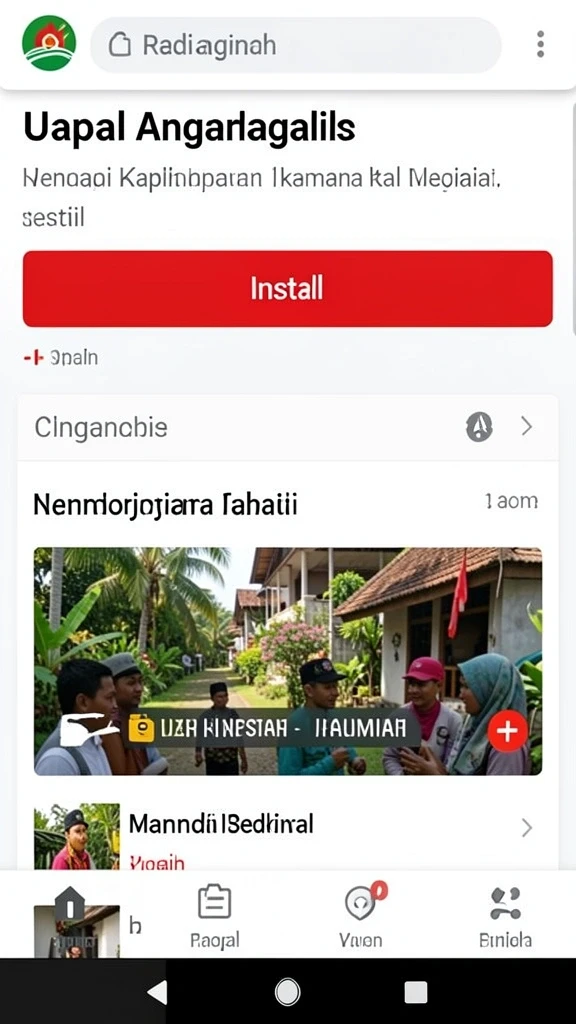 sr877 - Tampilan awal yang menarik dengan karakter utama.