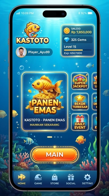 Layar utama kastoto — antarmuka bersih setelah instalasi